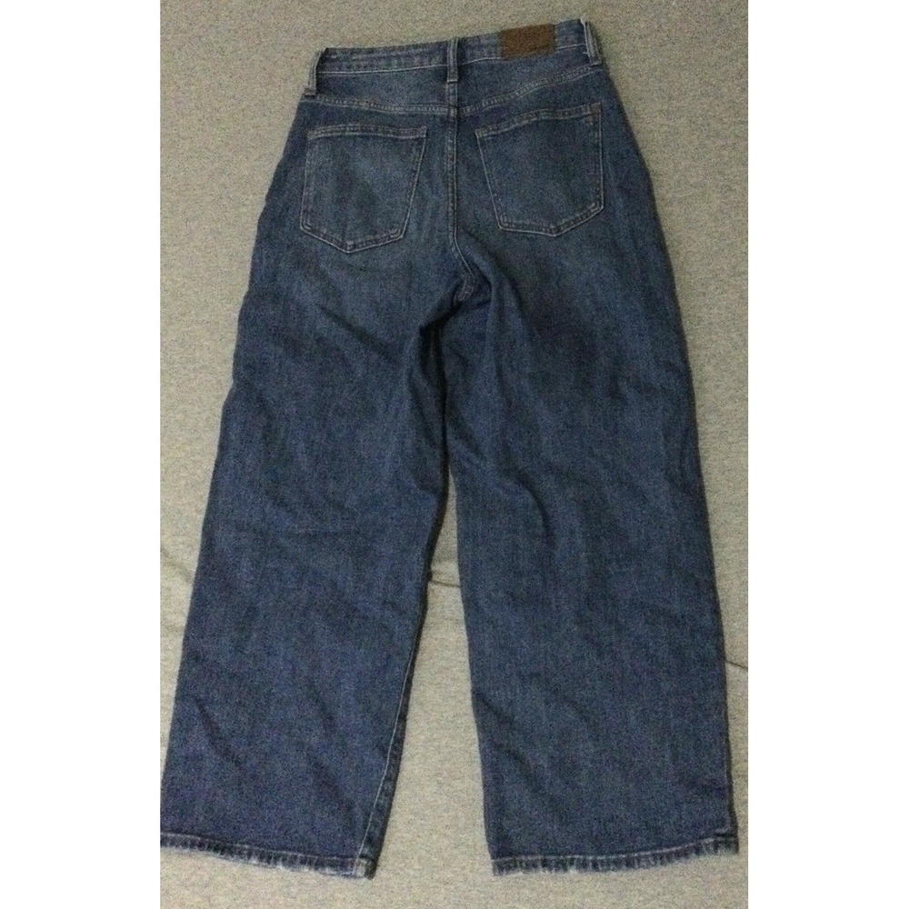 MADEWELL Wide jeans womens SZ 26 BLUE DENIM JEANS curvy slim wide leg - Picture 7 of 16